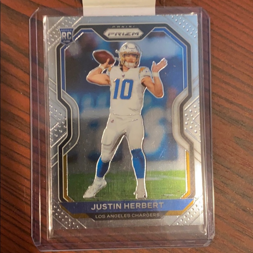Justin Herbert panini prizm rookie card